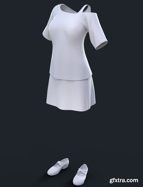 dForce Casual Style Outfit for Genesis 3 Female(s)