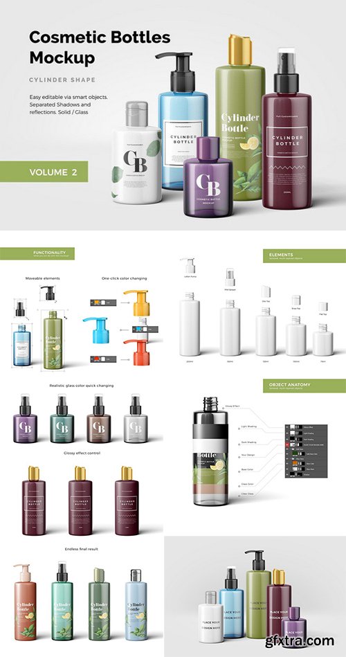 CM - Cosmetic Bottles Mockup Vol.2 1975370