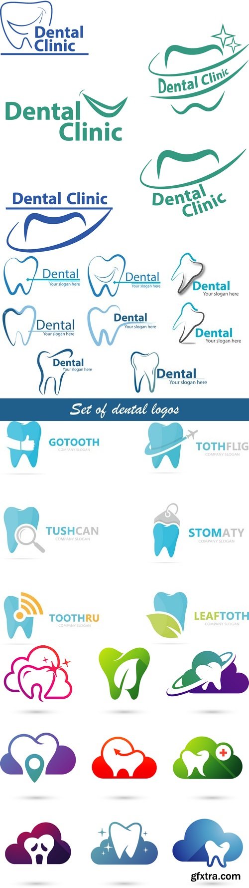 Vectors - Dental Logotypes Set 20