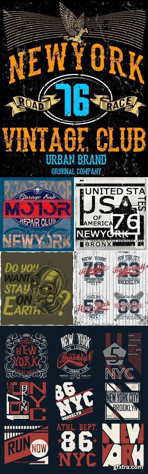 Vectors - T-shirt Design Set 38