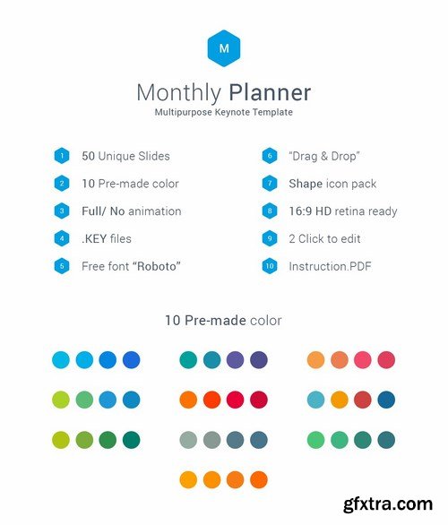 Monthly Planner Keynote Template