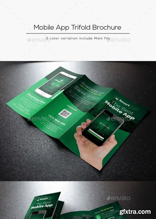 GraphicRiver - Mobile App Tri-Fold Brochure 20997974