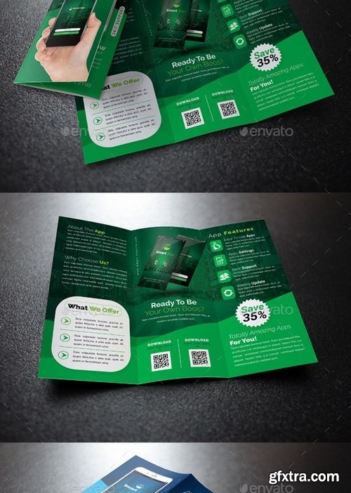 GraphicRiver - Mobile App Tri-Fold Brochure 20997974