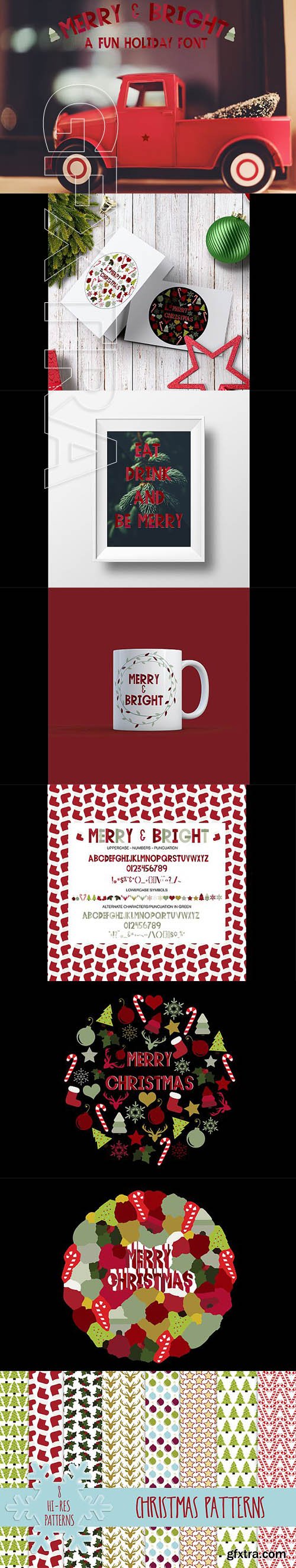 CreativeMarket - Merry & Bright 2066079