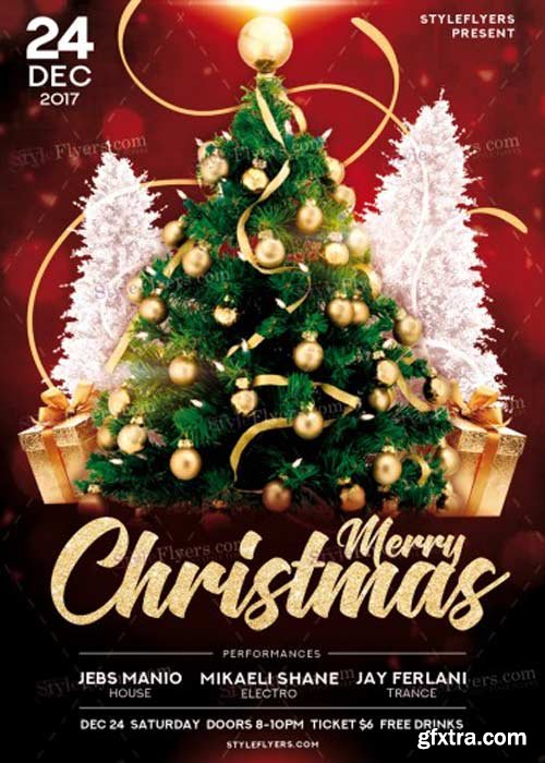 Merry Christmas V21 2017 PSD Flyer Template