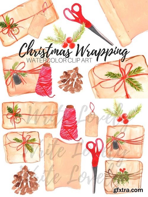 CM - Christmas Wrapping Paper Clip Art 2043184