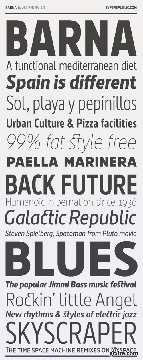 Barna Font Family