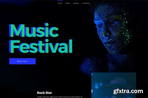 Music Festival Landing Page