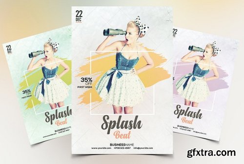 CreativeMarket Splash Beat - PSD Flyer Template 2044128