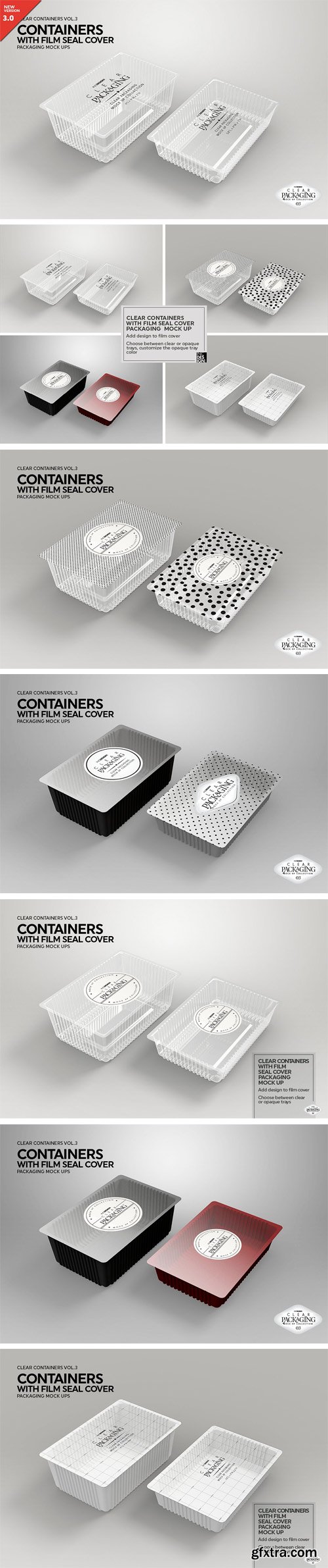 CM - Clear Film Seal Container MockUp 2022766