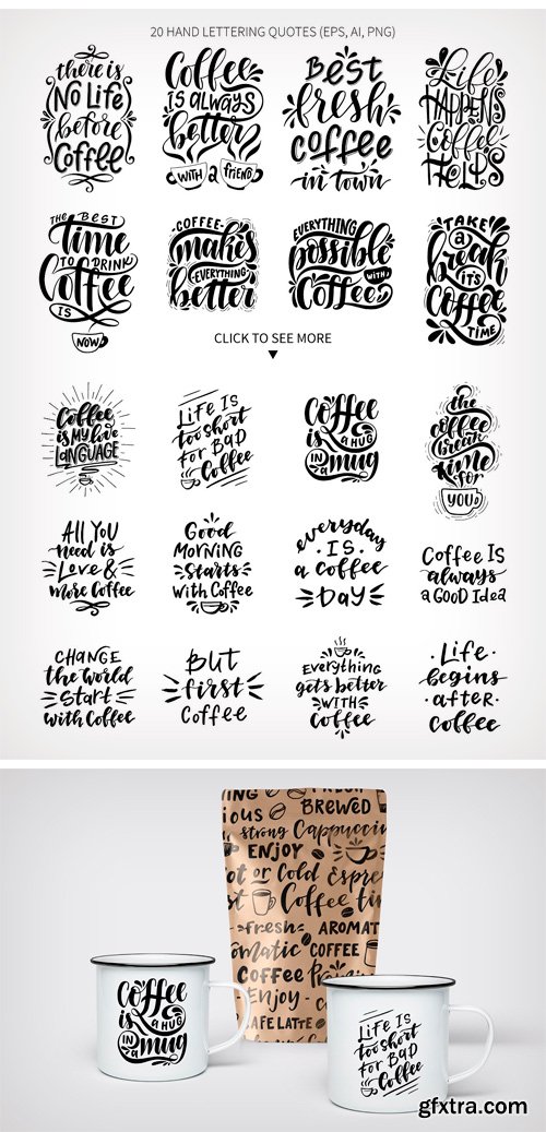 CM - Coffee Lettering Set 2011068