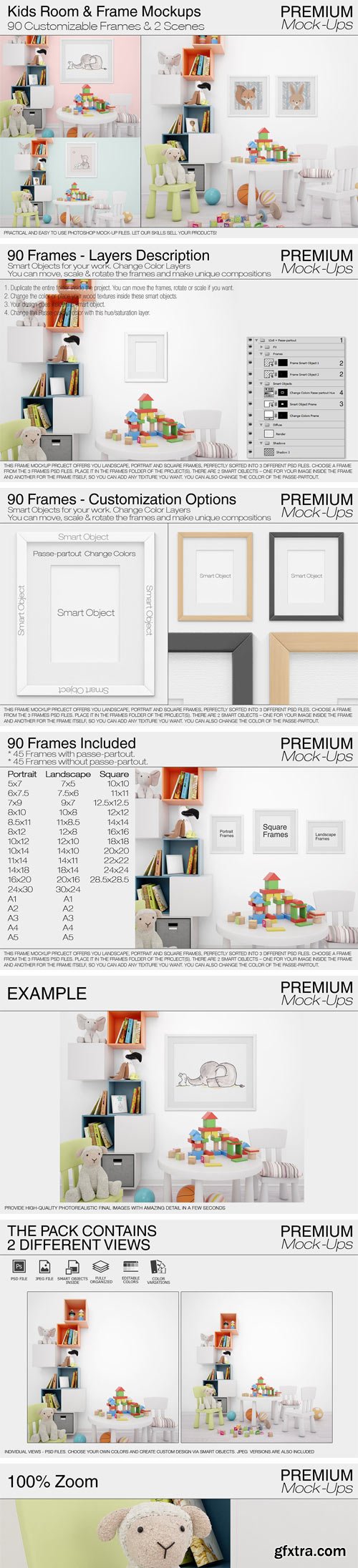 CM - Kids Room & Frame Mockups 1978068