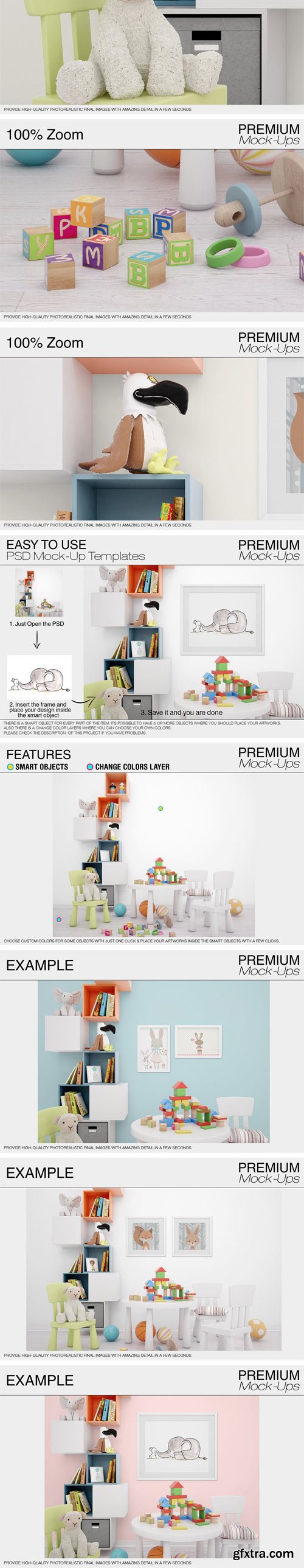 CM - Kids Room & Frame Mockups 1978068