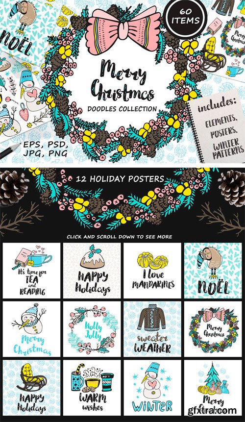 CM - Christmas Doodles Collection 2022364