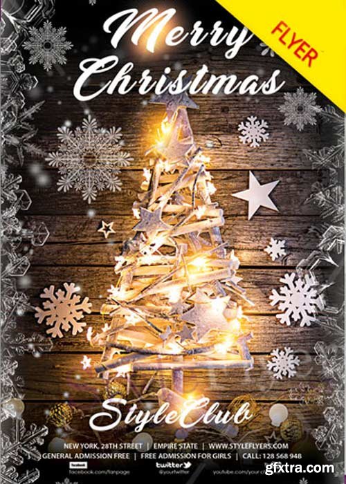 Merry Christmas V32 Flyer PSD Template