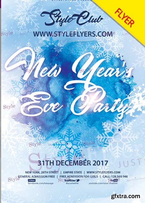 New Year’s Eve Party V22 Flyer PSD Template