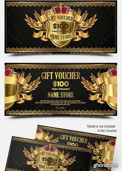 VIP V1 Premium Gift Certificate PSD Template