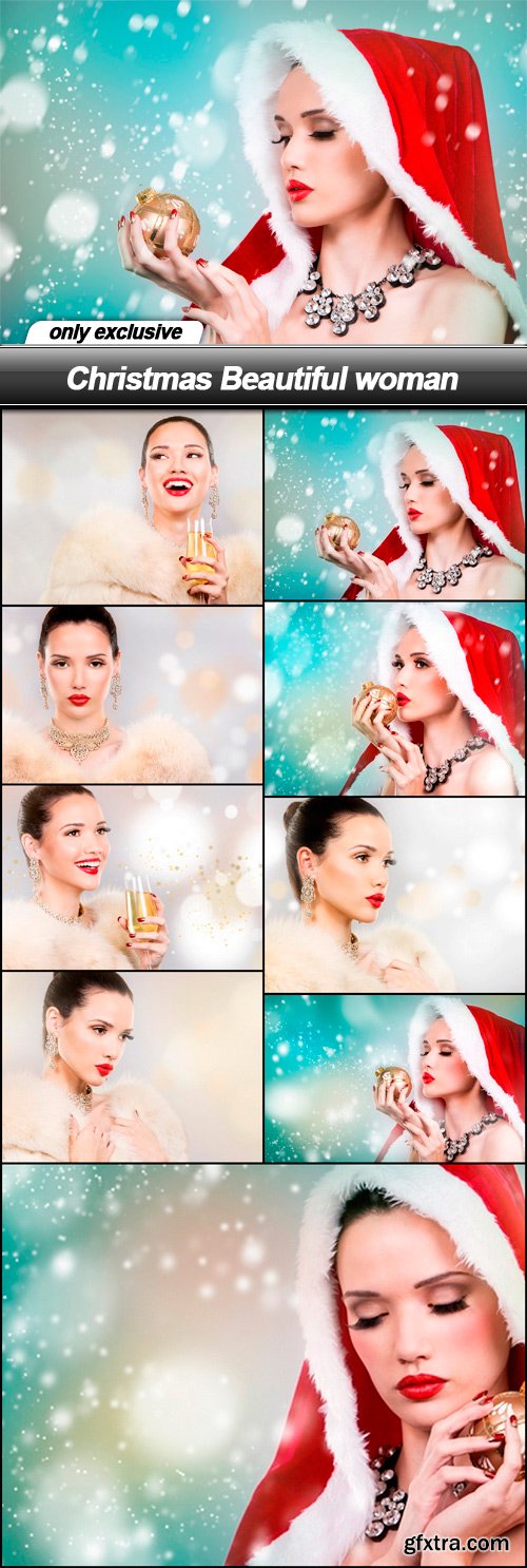 Christmas Beautiful woman - 9 UHQ JPEG