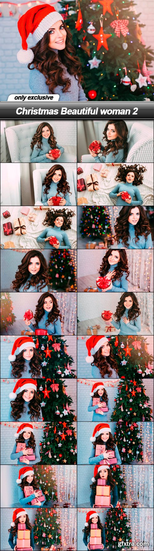 Christmas Beautiful woman 2 - 20 UHQ JPEG