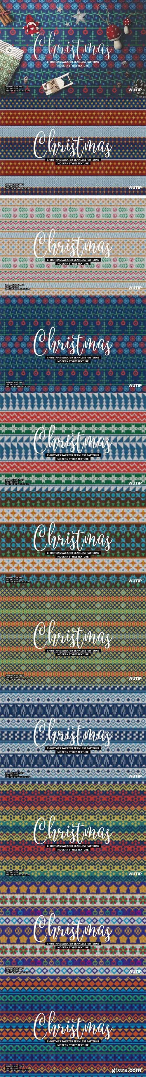 Christmas Sweater Seamless Patterns