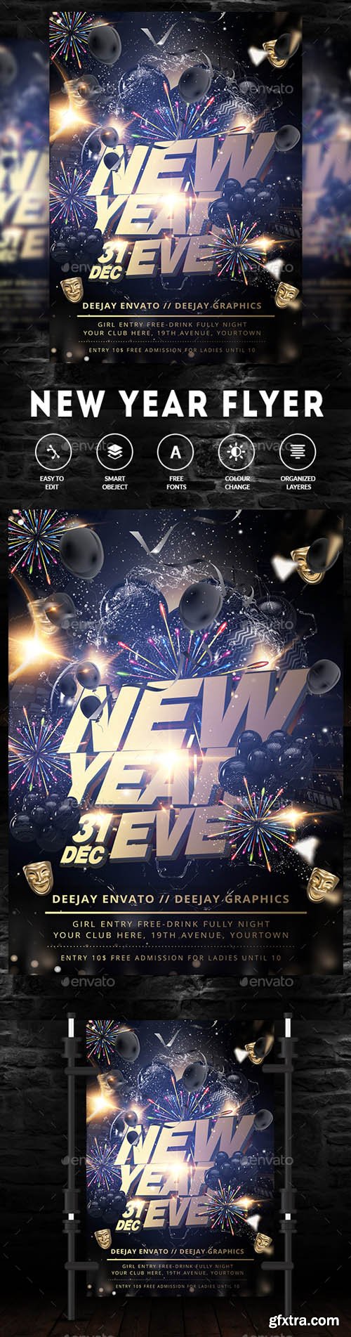 GR - New Year Party Flyer 21023864