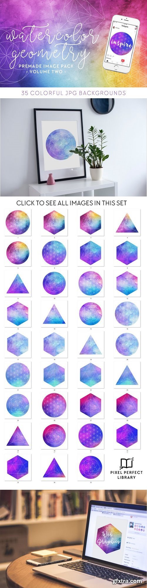 CM - Watercolor + Geometry Image Pack [2] 1419619