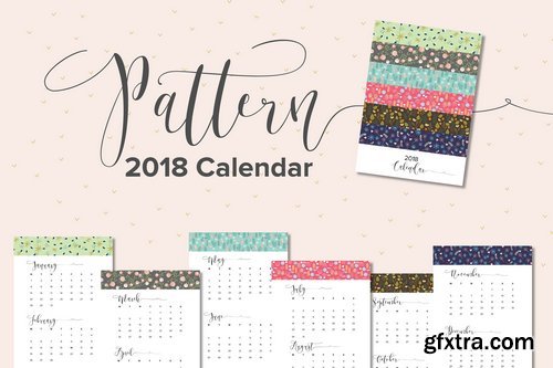 CM - Pattern 2018 Calendar 1990335