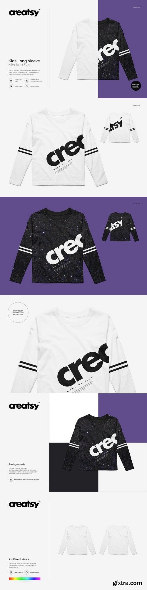 CM - Kids Long Sleeve Mockup Set 1432494