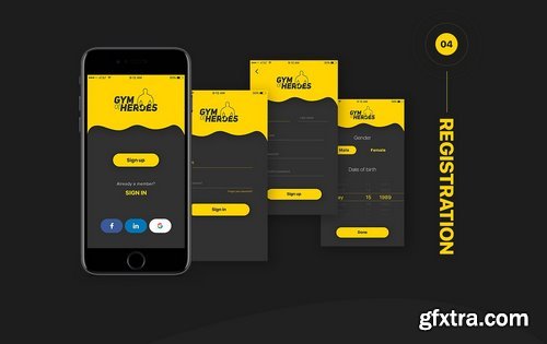 CM - Gym of Heroes - iOS UI Kit 1432325