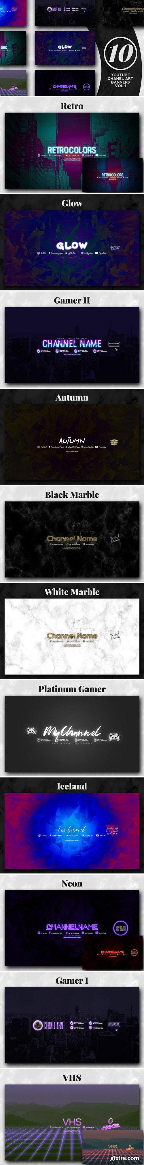 CM - 10 Youtube Channel Art Banners vol.1 1967216