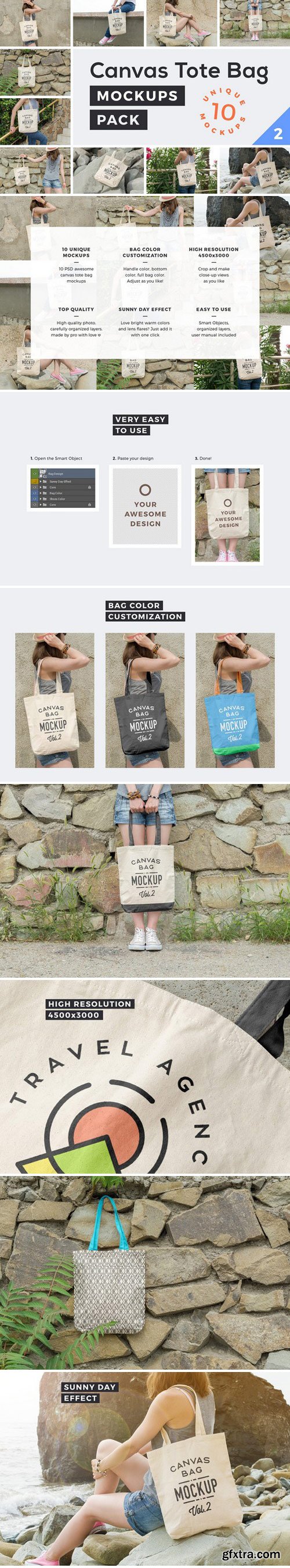 CM - Canvas Tote Bag Mockups Pack Vol. 2 1955623