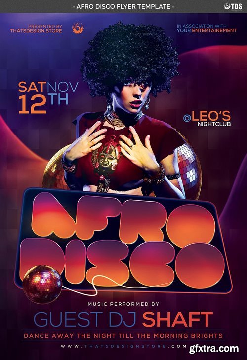 CM - Afro Disco Flyer Template 1419341