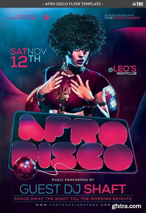 CM - Afro Disco Flyer Template 1419341