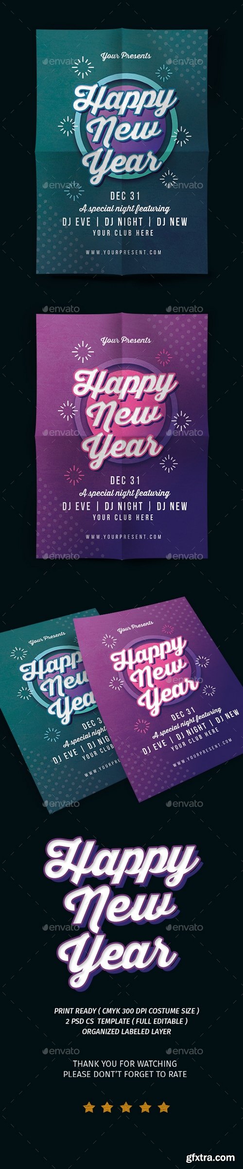 Graphicriver - New Year Flyer vol.3 21028681