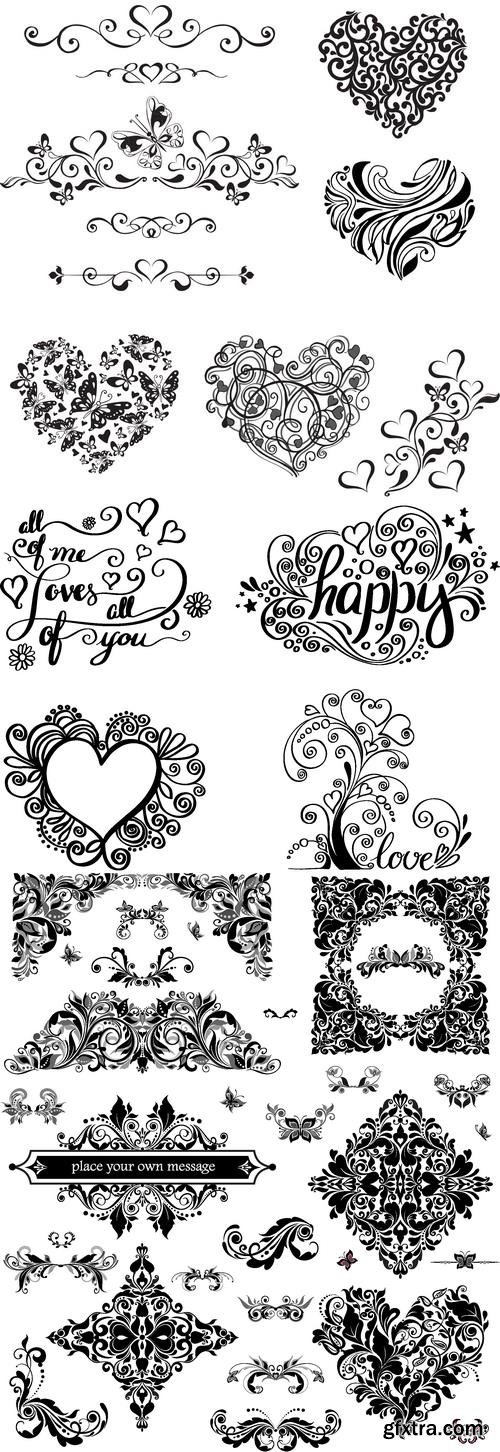 Vectors - Vintage Wedding Elements 13