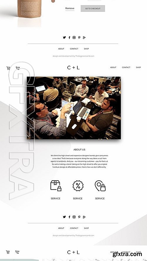 CM - XD clean website template design 2015618