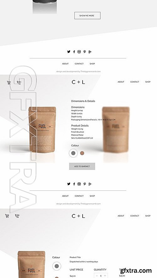 CM - XD clean website template design 2015618