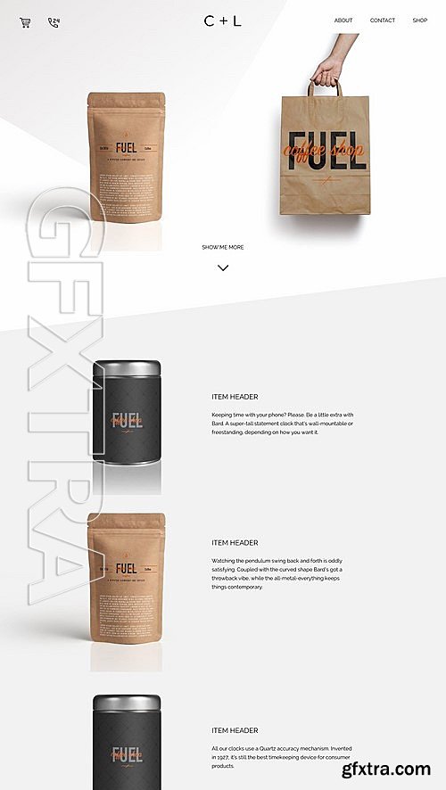 CM - XD clean website template design 2015618