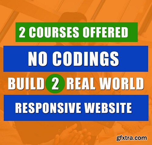 Build two responsive website from very scratch - coding and no coding