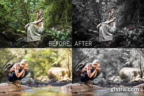 CreativeMarket Black & Burn Photoshop Action 2028460