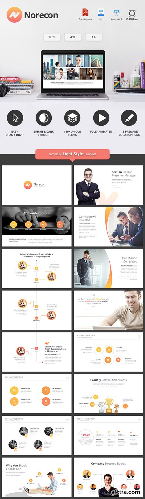 Graphicriver - Norecon - Fresh Keynote Template 16055268