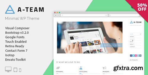 ThemeForest - A-TEAM v3.4.0 - Minimal Personal Blogging WordPress Theme - 11771283