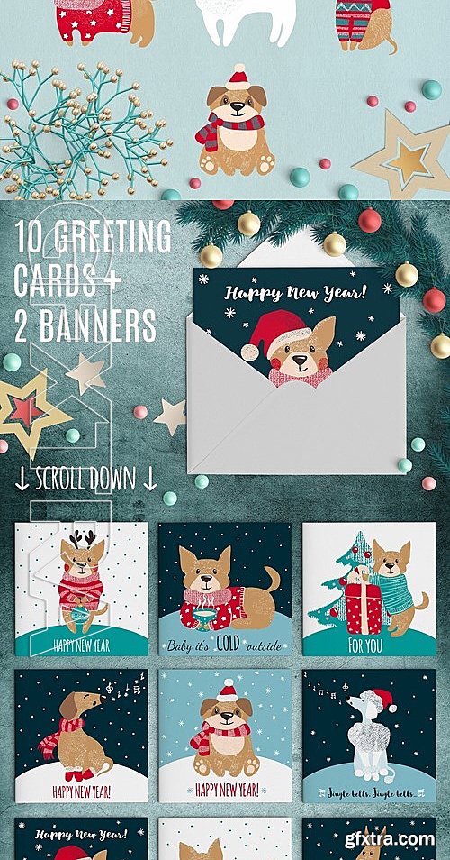 CM - Cute Dogs for Christmas and New Year 2070830