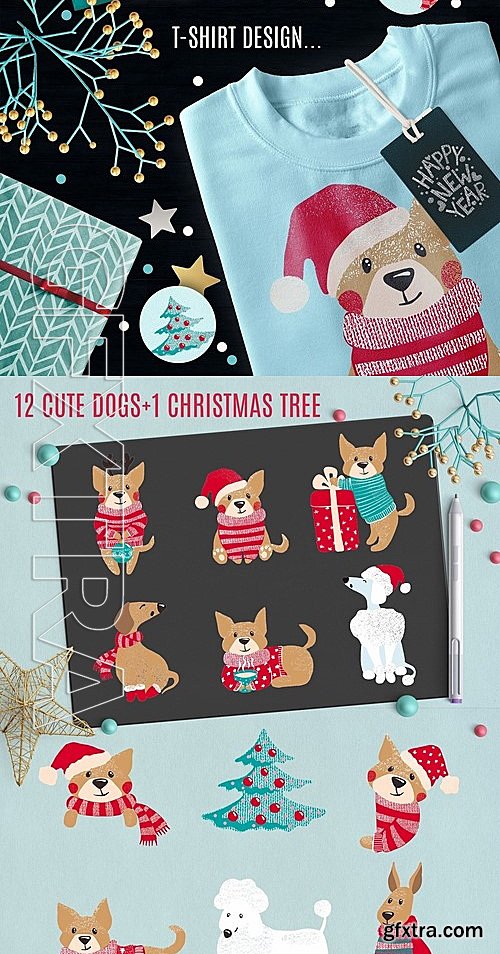 CM - Cute Dogs for Christmas and New Year 2070830