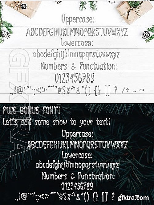 CM - SNOWLAND - hand drawn winter font 2073888