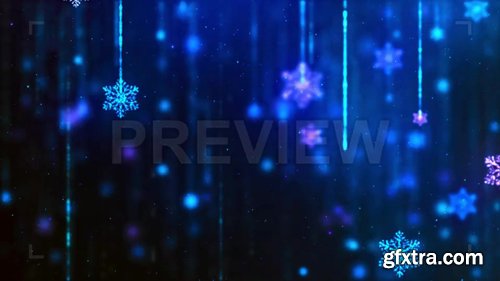 MA - Snowflakes Blue Background