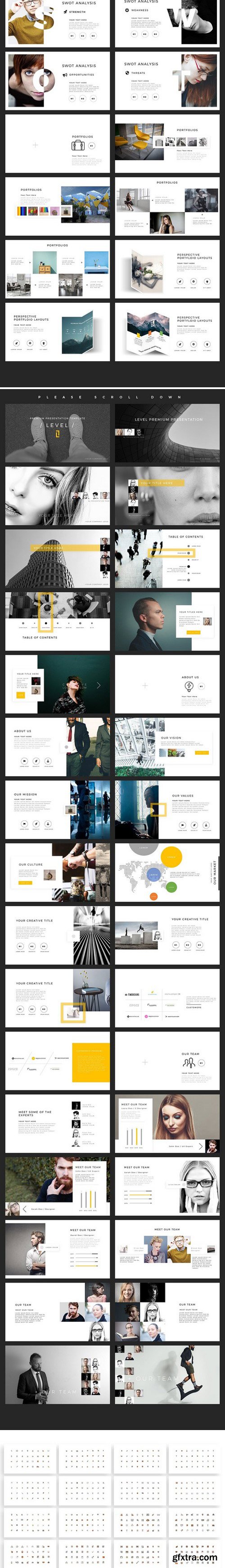 CM - LEVEL PowerPoint Template 2004141