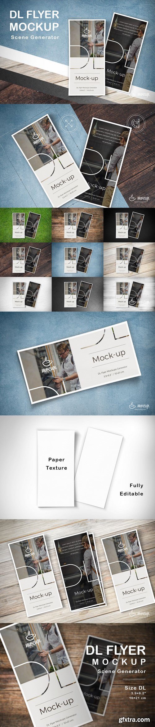 CM - DL Flyers Mockup Generator 1457340