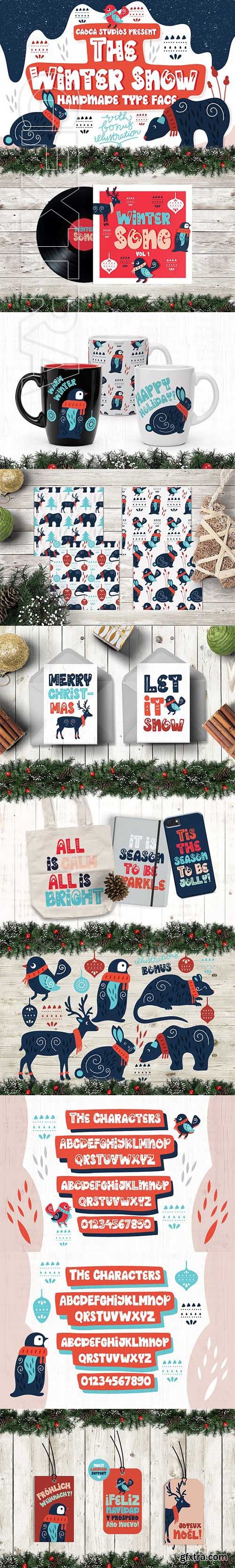 CreativeMarket - The Winter Snow Font 2083536