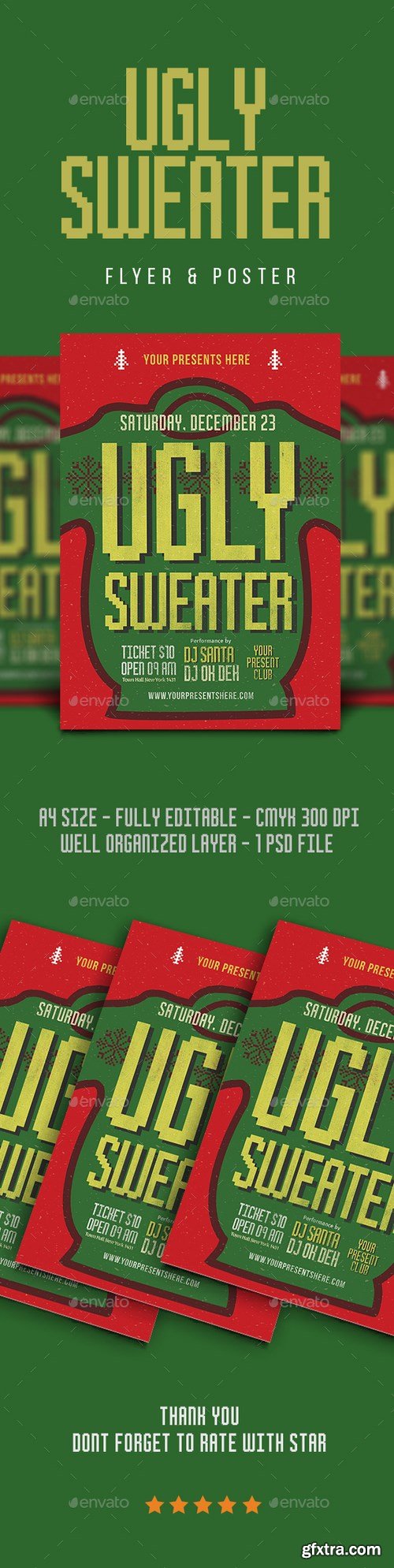 GraphicRiver - Ugly Sweater Flyer 21046886